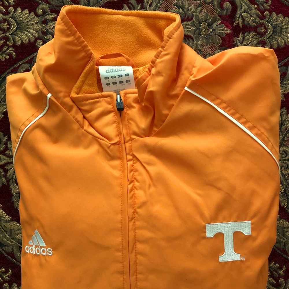 Zip up jacket.